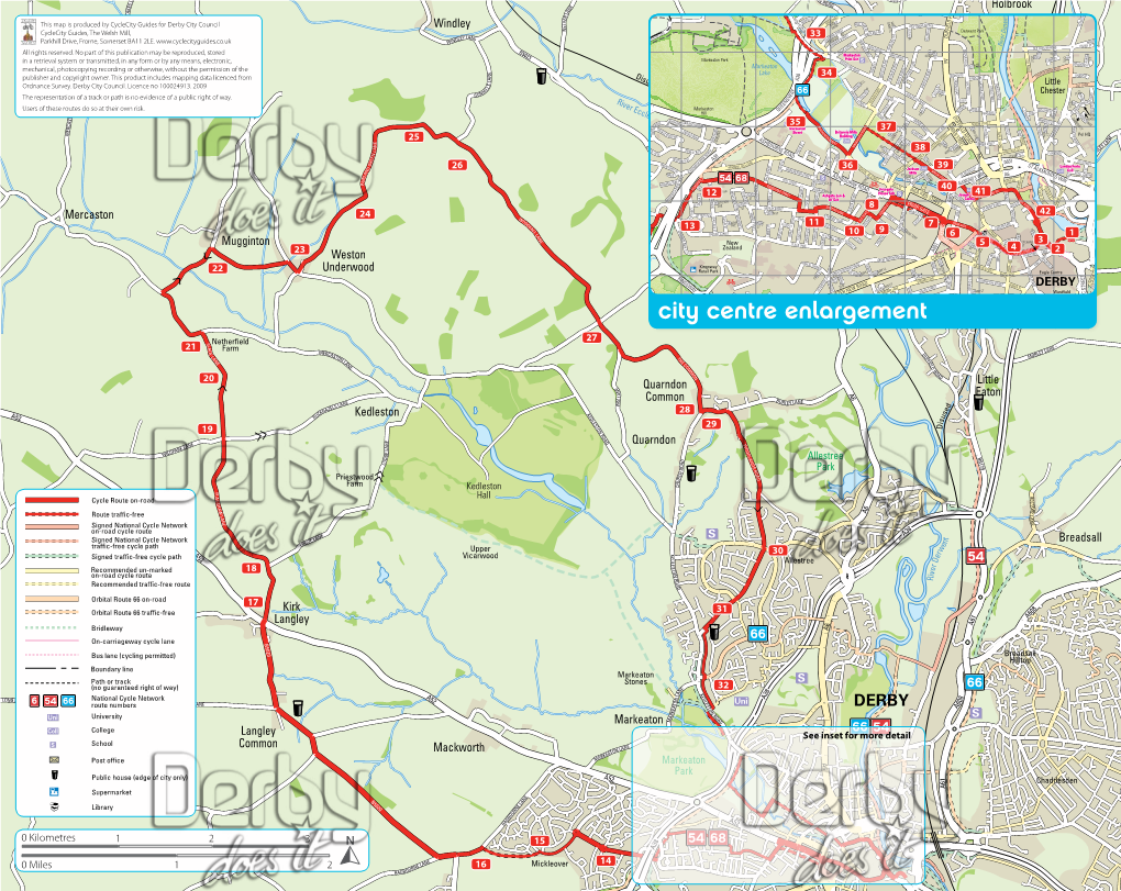 Kedleston Lanes Cycle Route 1