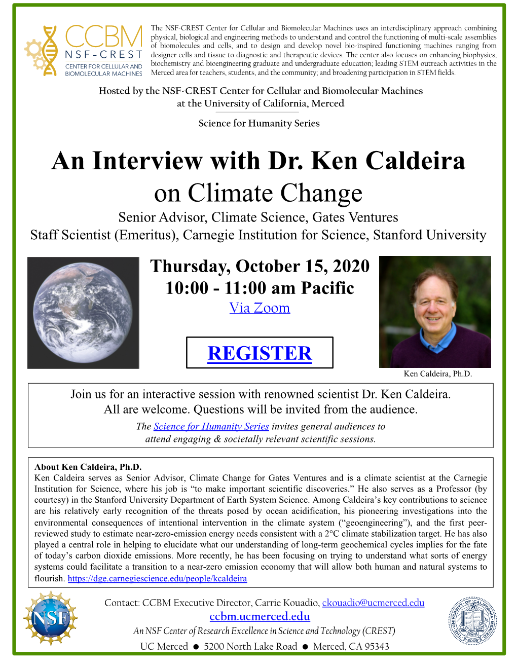 An Interview with Dr. Ken Caldeira on Climate Change