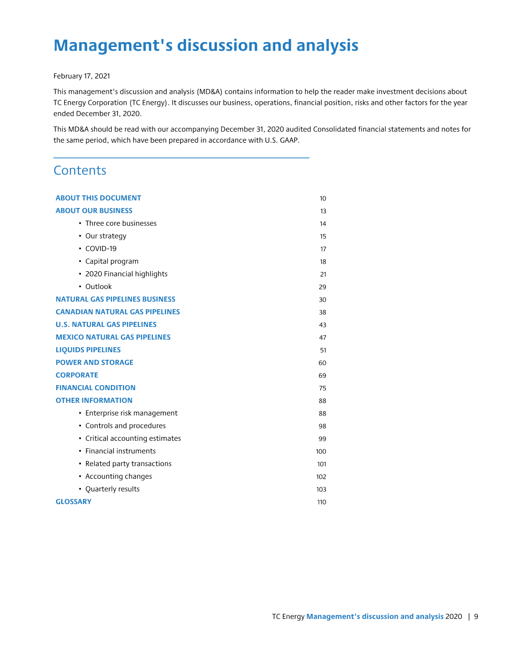 Management's Discussion and Analysis