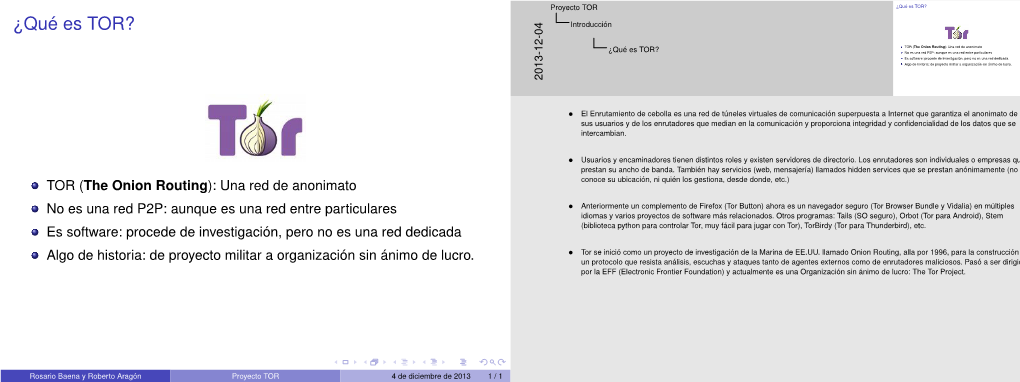 ¿Qué Es TOR? ¿Qué Es TOR? Introducción