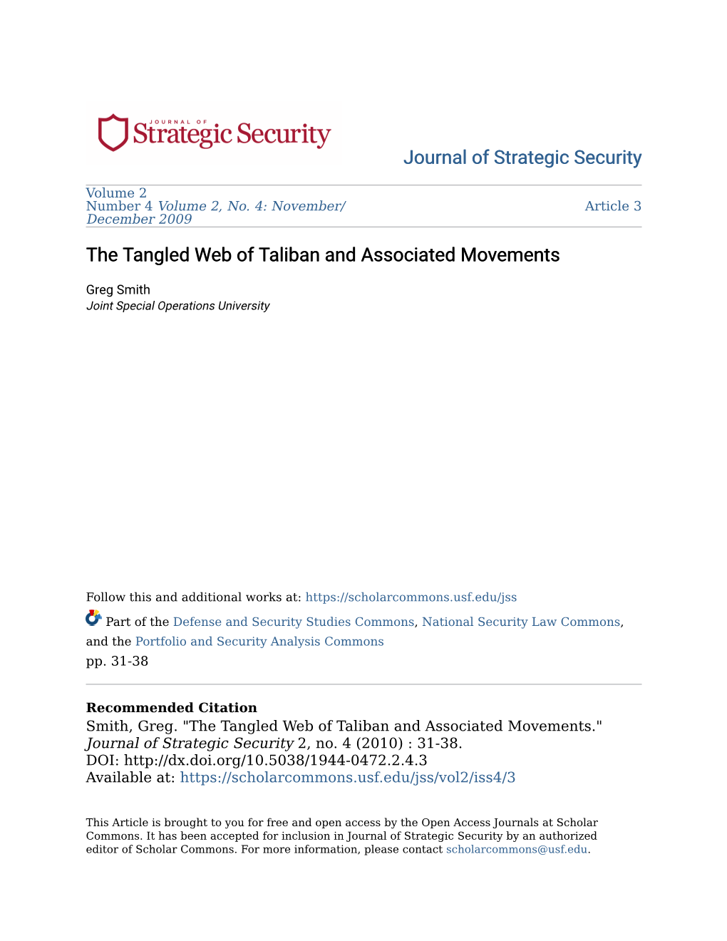 The Tangled Web of Taliban and Associated Movements