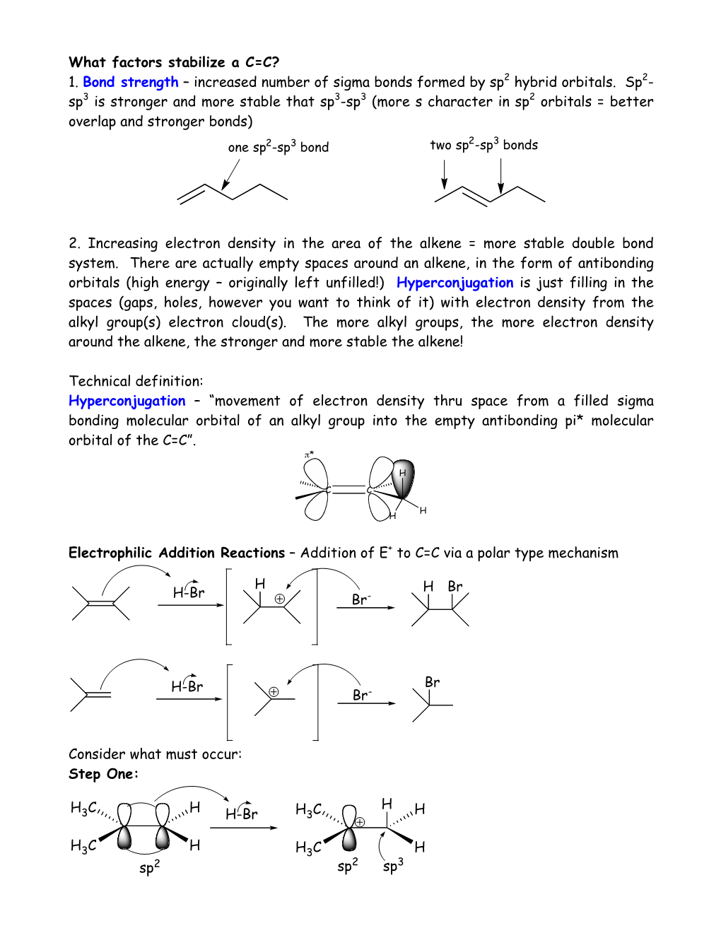 Increased Number of Sigma Bonds Formed by Sp2 Hybrid Orbitals