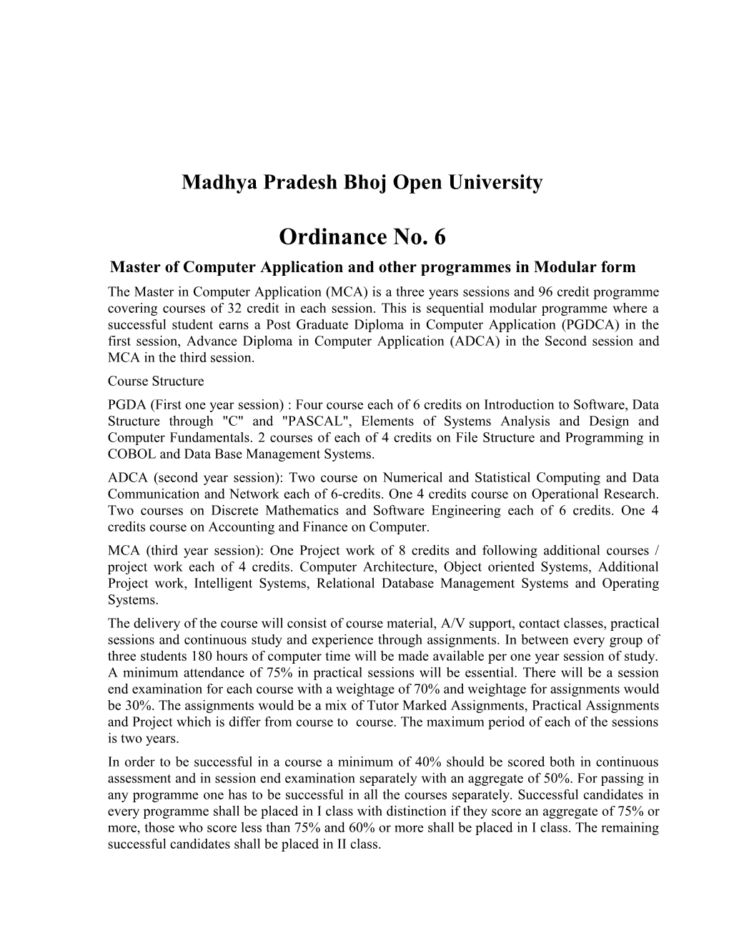 Madhya Pradesh Bhoj Open University s1