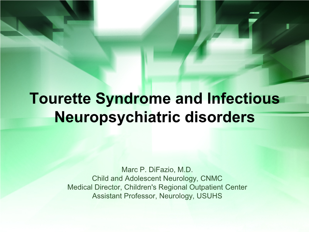 Tourette Syndrome in Children and Adults