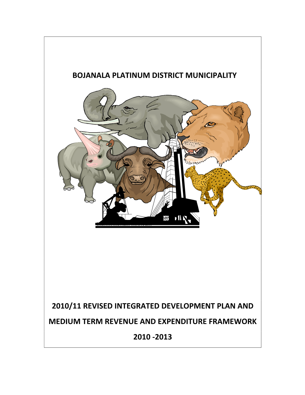 DC37 Bojanala Platinum Adopted Budget 2010-11
