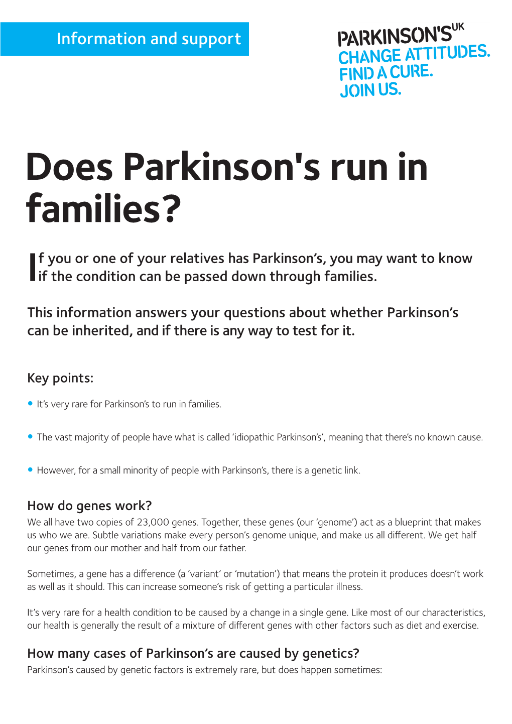 Does Parkinson's Run in Families?