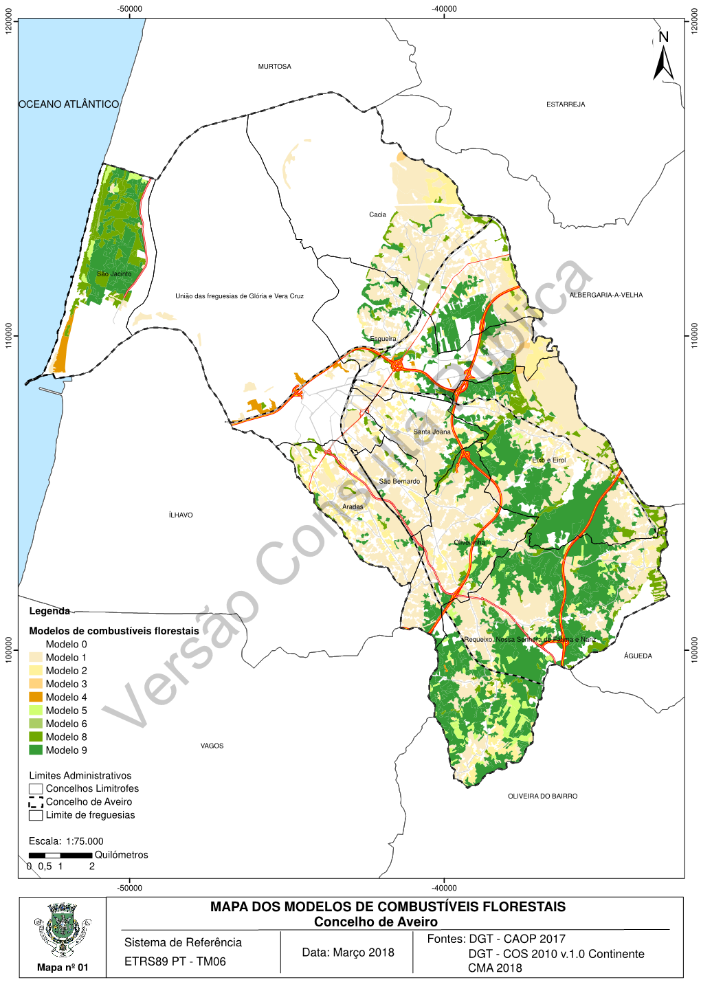 Mapa Dos Modelos De Combustíveis Florestais