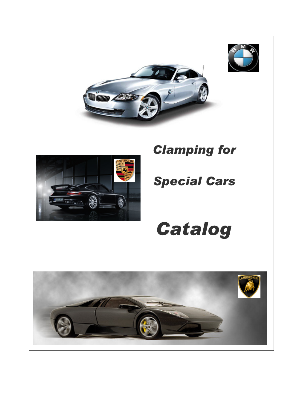 Clamping for Special Cars Catalog-New Cover