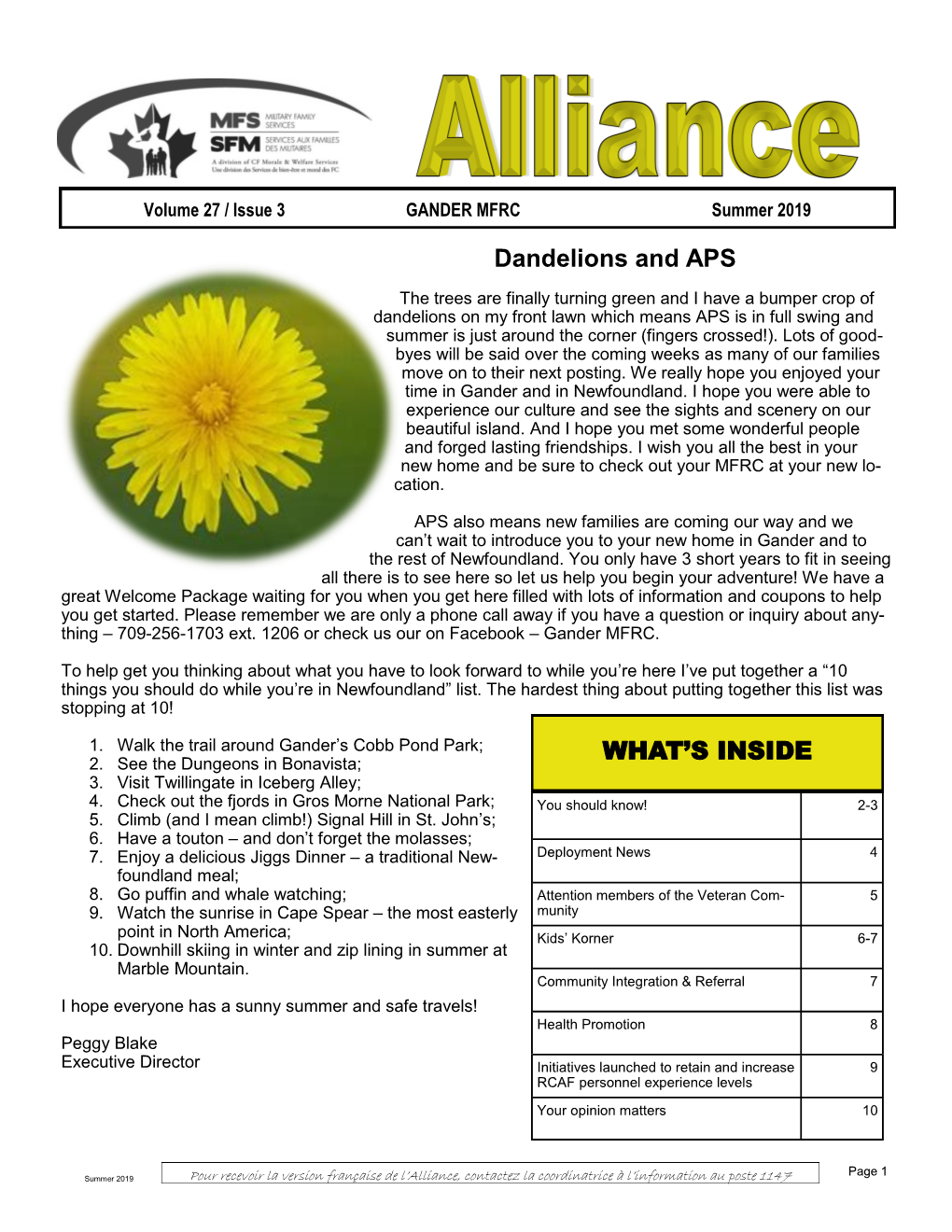 Dandelions and APS WHAT's INSIDE