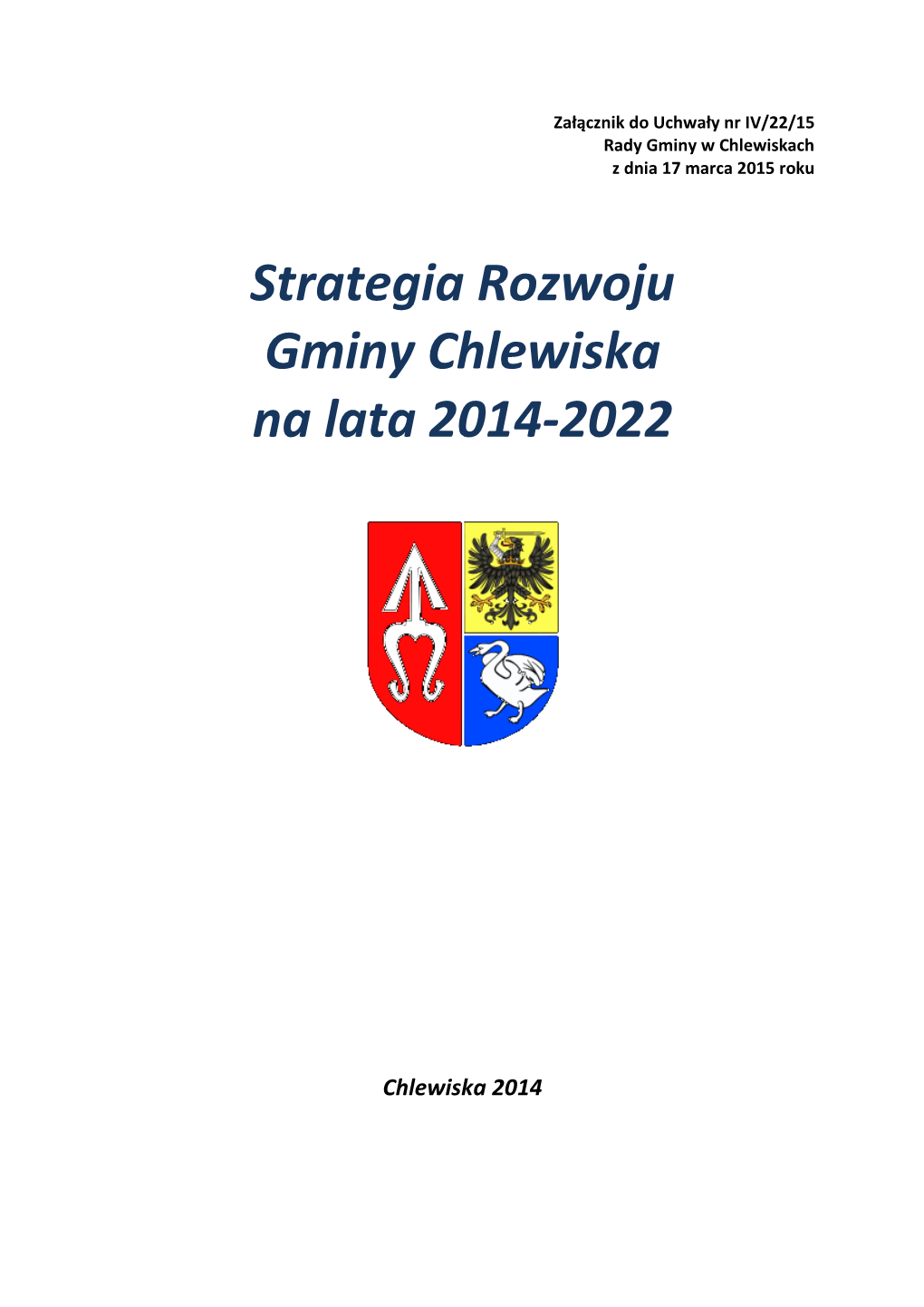 Strategia Rozwoju Gminy Chlewiska Na Lata 2014-2022