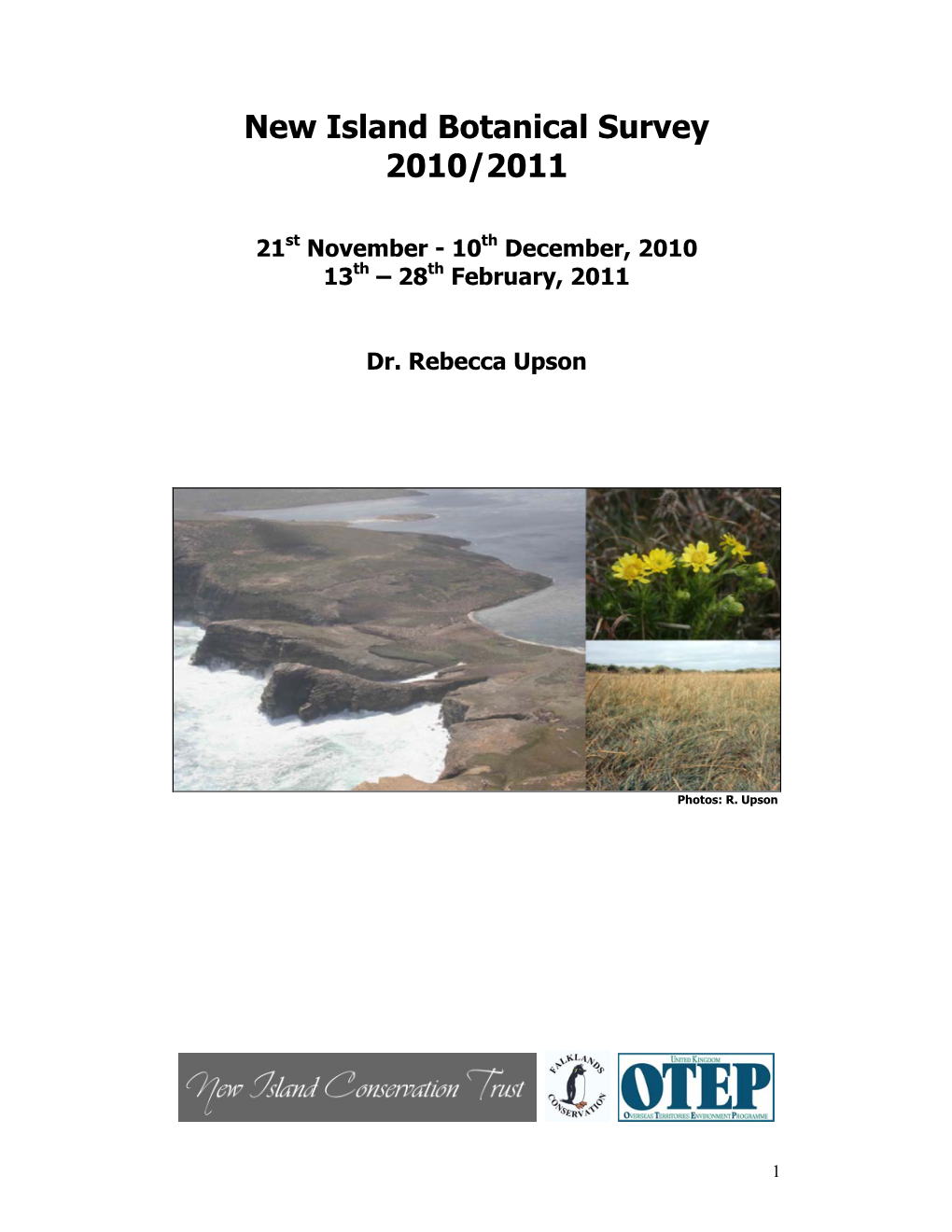 New Island Botanical Survey 2010/2011