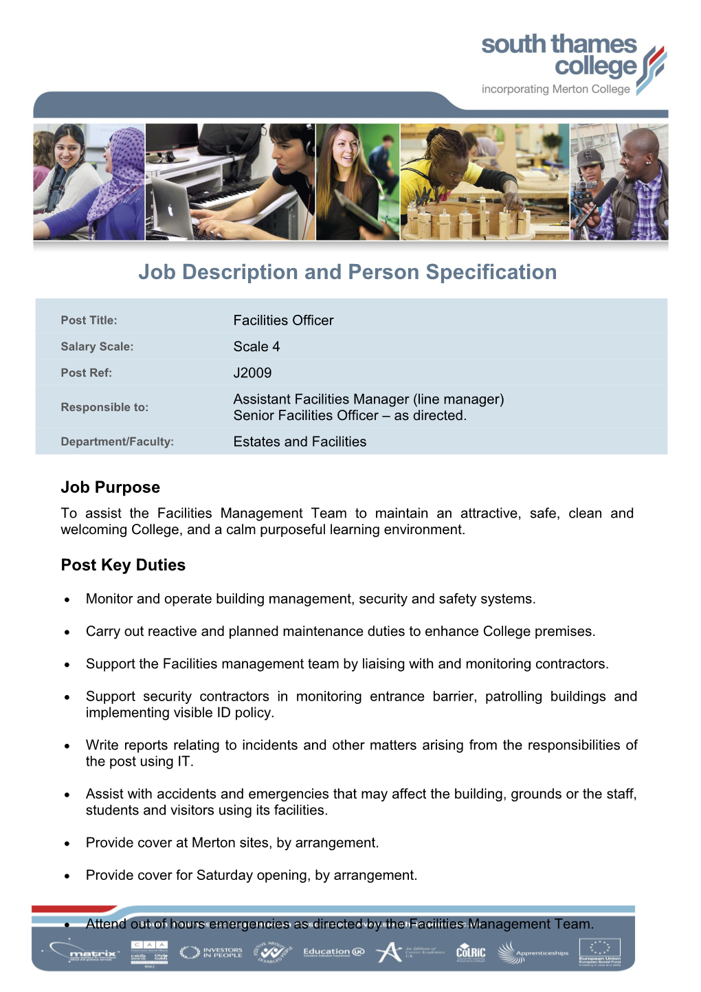 Job Description and Person Specification s10