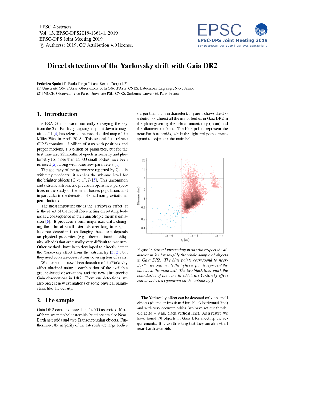 Direct Detections of the Yarkovsky Drift with Gaia DR2