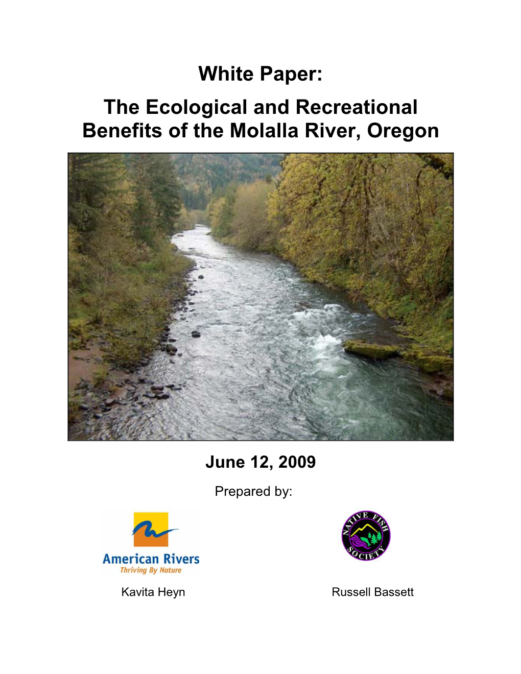 The Ecological and Recreational Benefits of the Molalla River, Oregon