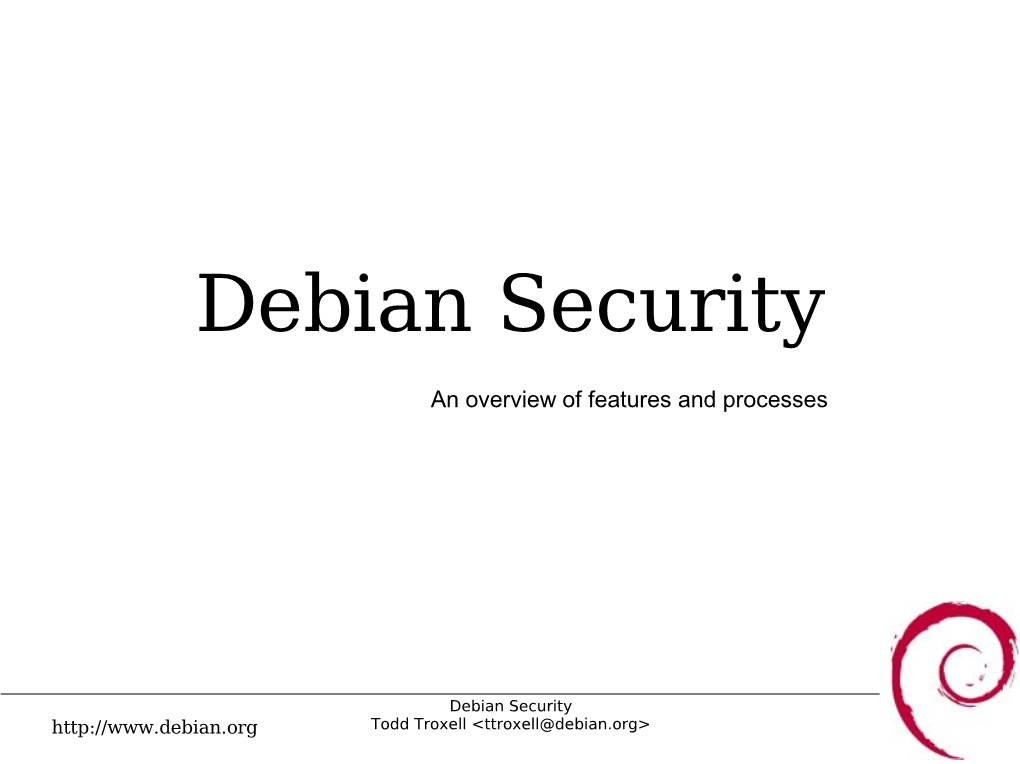 Debian Security
