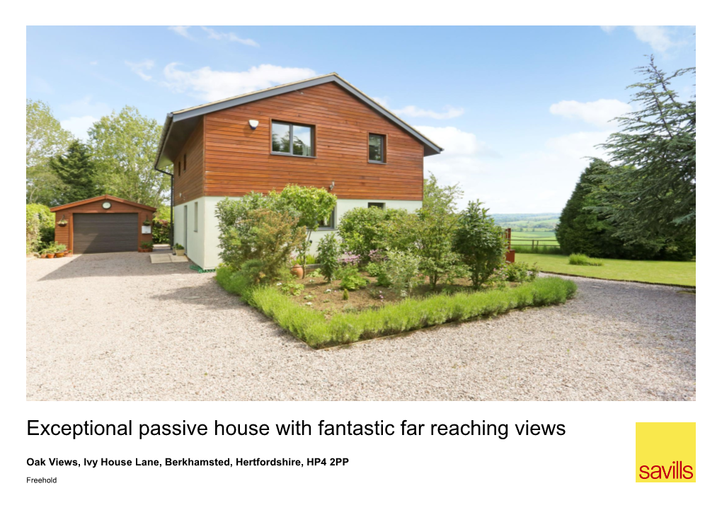 Exceptional Passive House with Fantastic Far Reaching Views