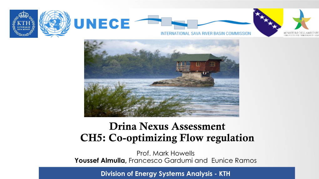 Drina Nexus Assessment CH5: Co-Optimizing Flow Regulation