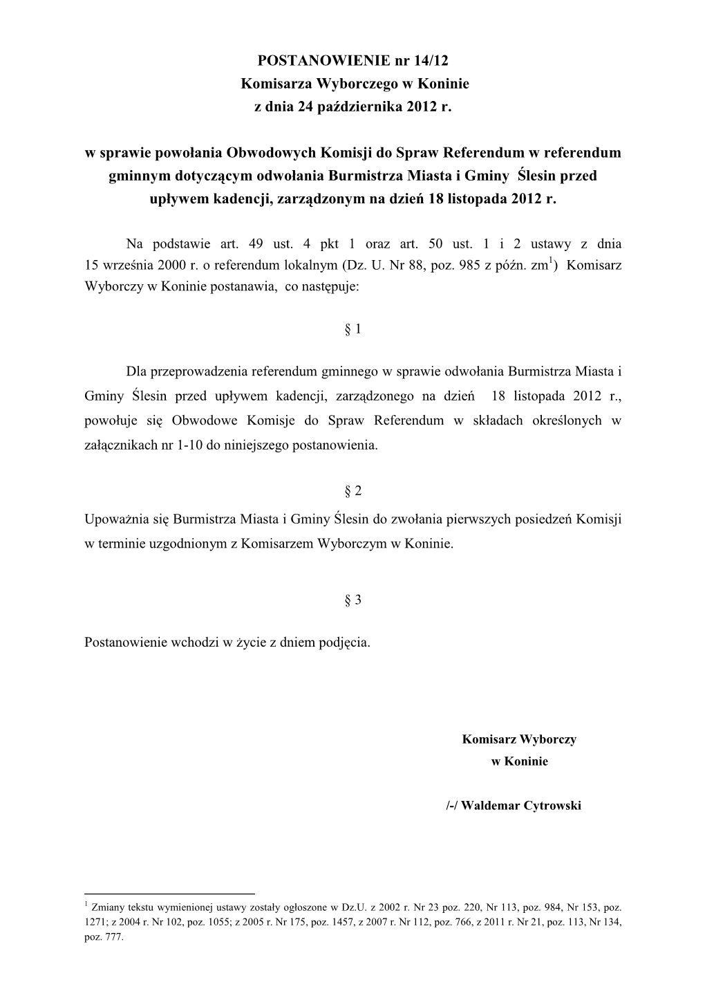 Powołanie Obwodowych Komisji Do Spraw Referendum.Pdf