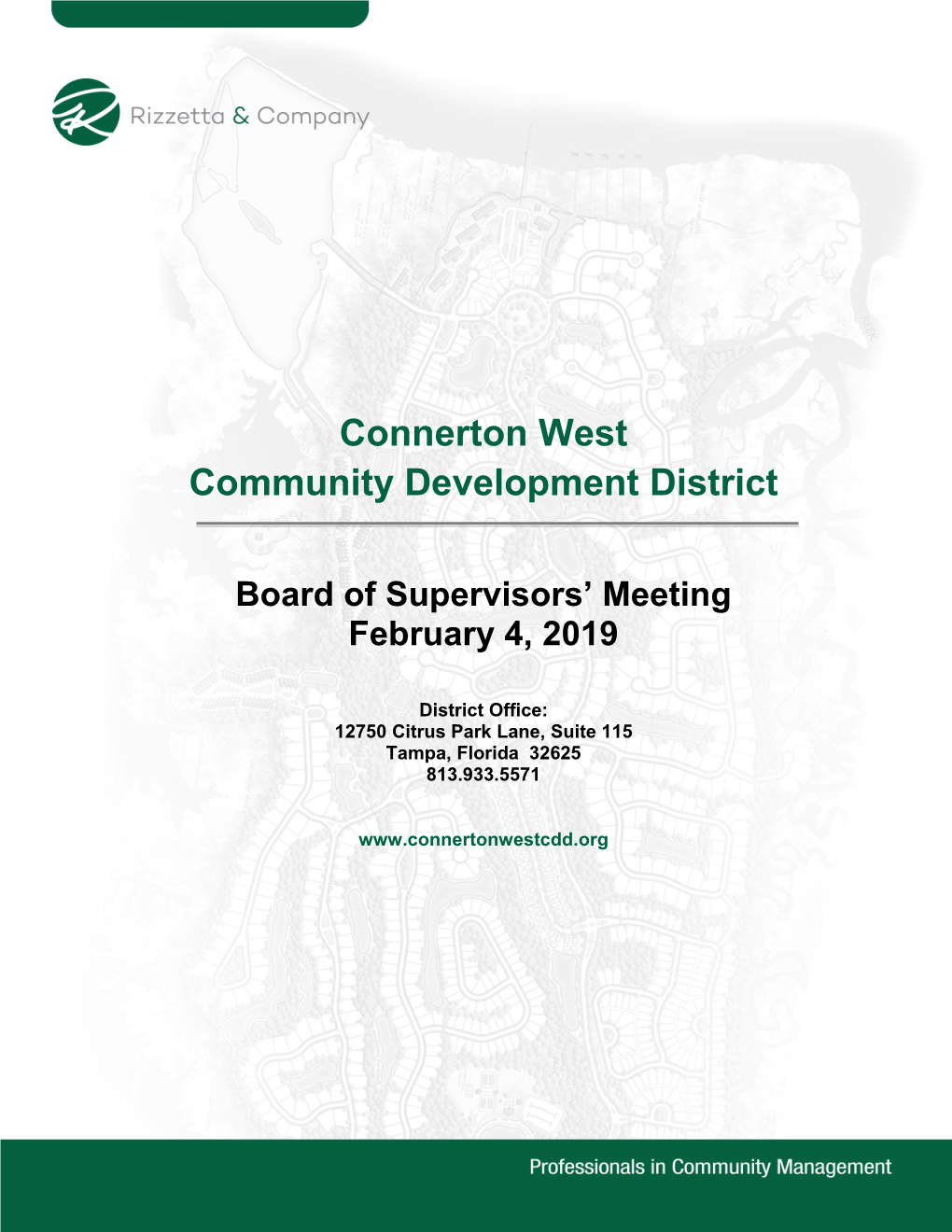 Board of Supervisors' Meeting February 4, 2019