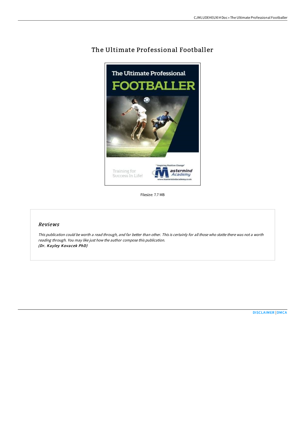 Read PDF \ the Ultimate Professional Footballer > 8WTDFZCNZ44Z