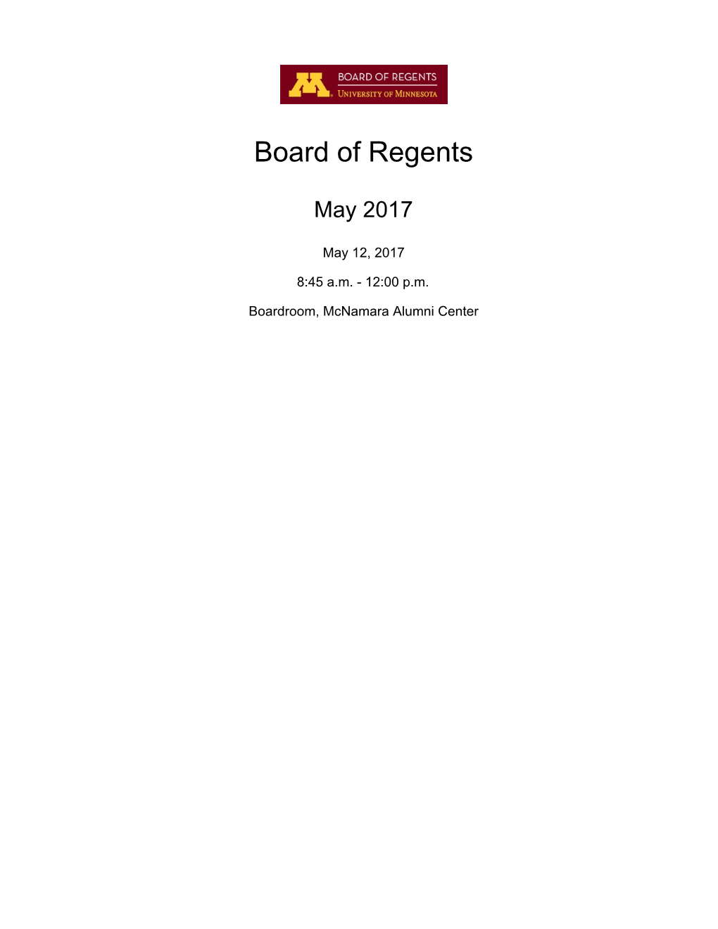 Board of Regents Docket Item Summary