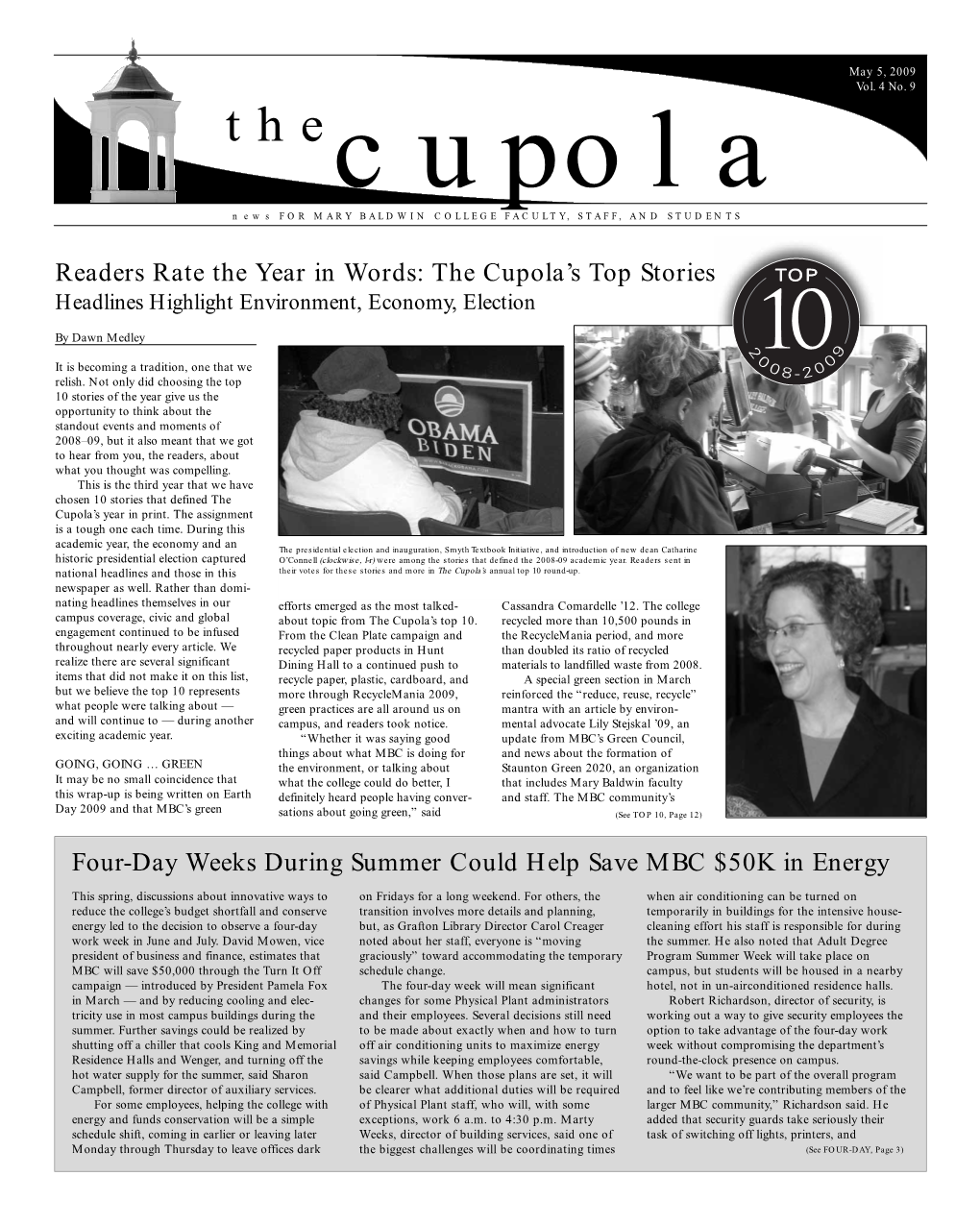 The Cupola's Top Stories Four-Day Weeks During Summer Could Help