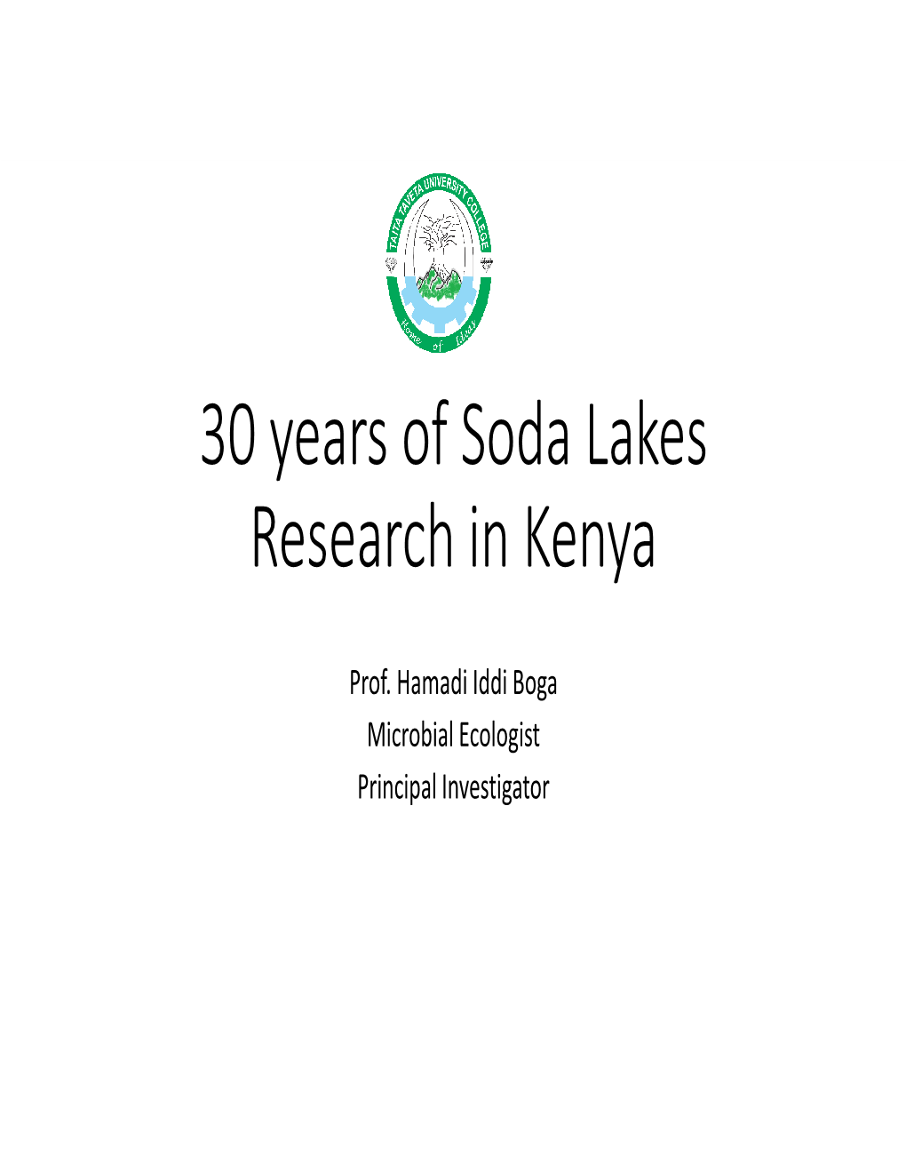Soda Lakes Research in Kenya