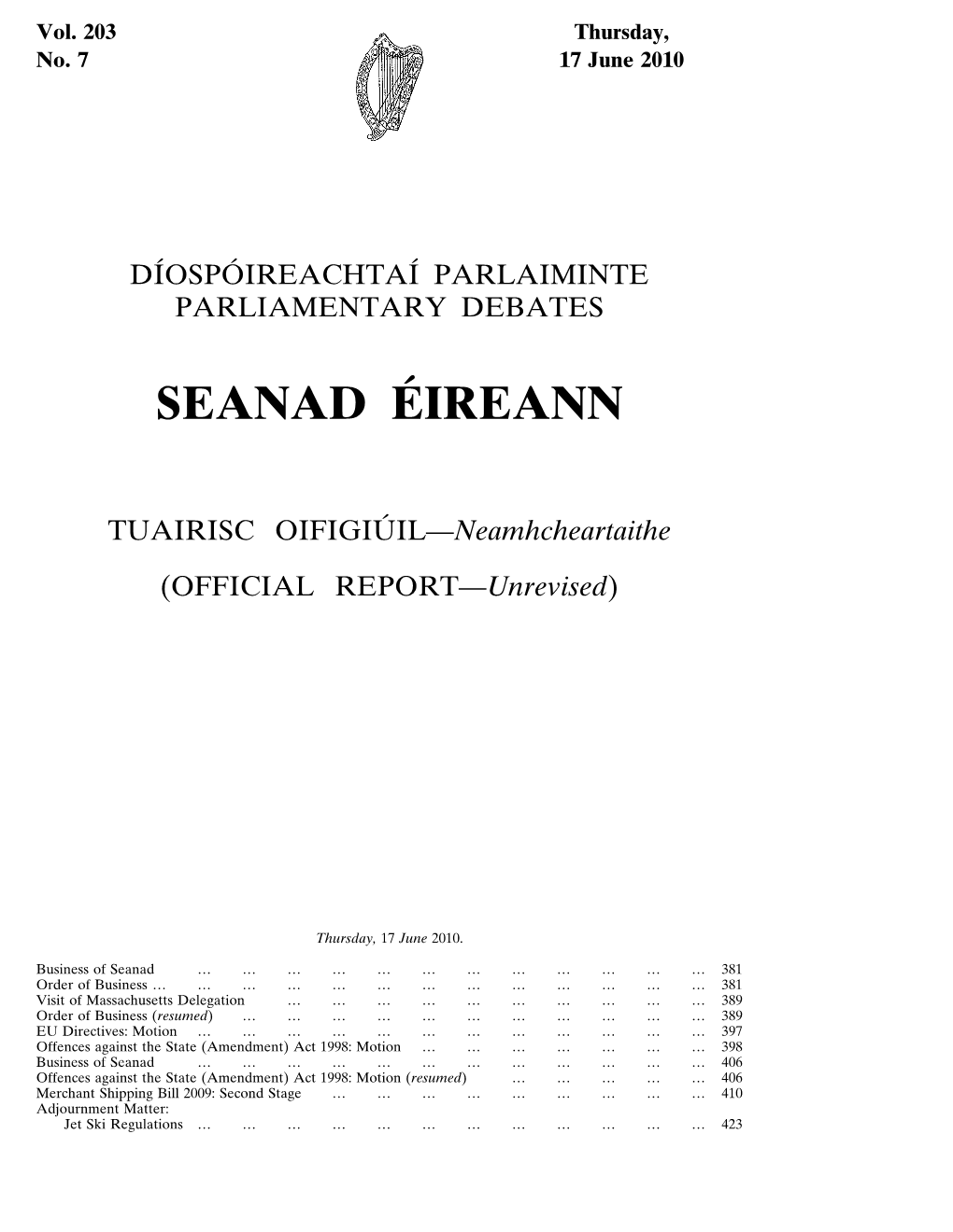 Seanad Éireann