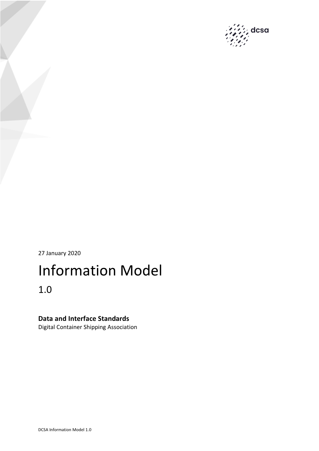 Information Model 1.0