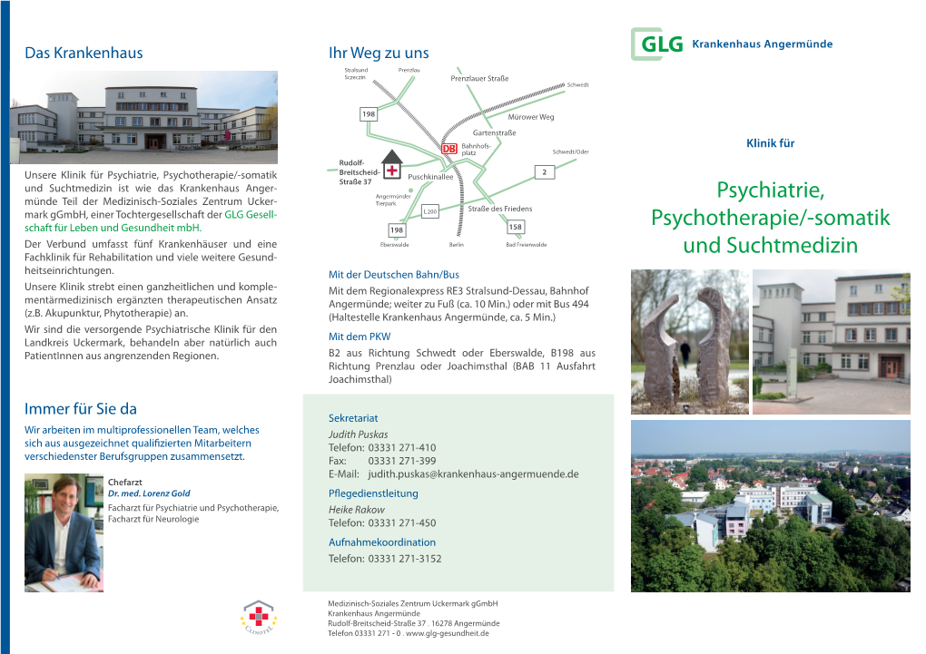 Psychiatrie, Psychotherapie/-Somatik Und Suchtmedizin