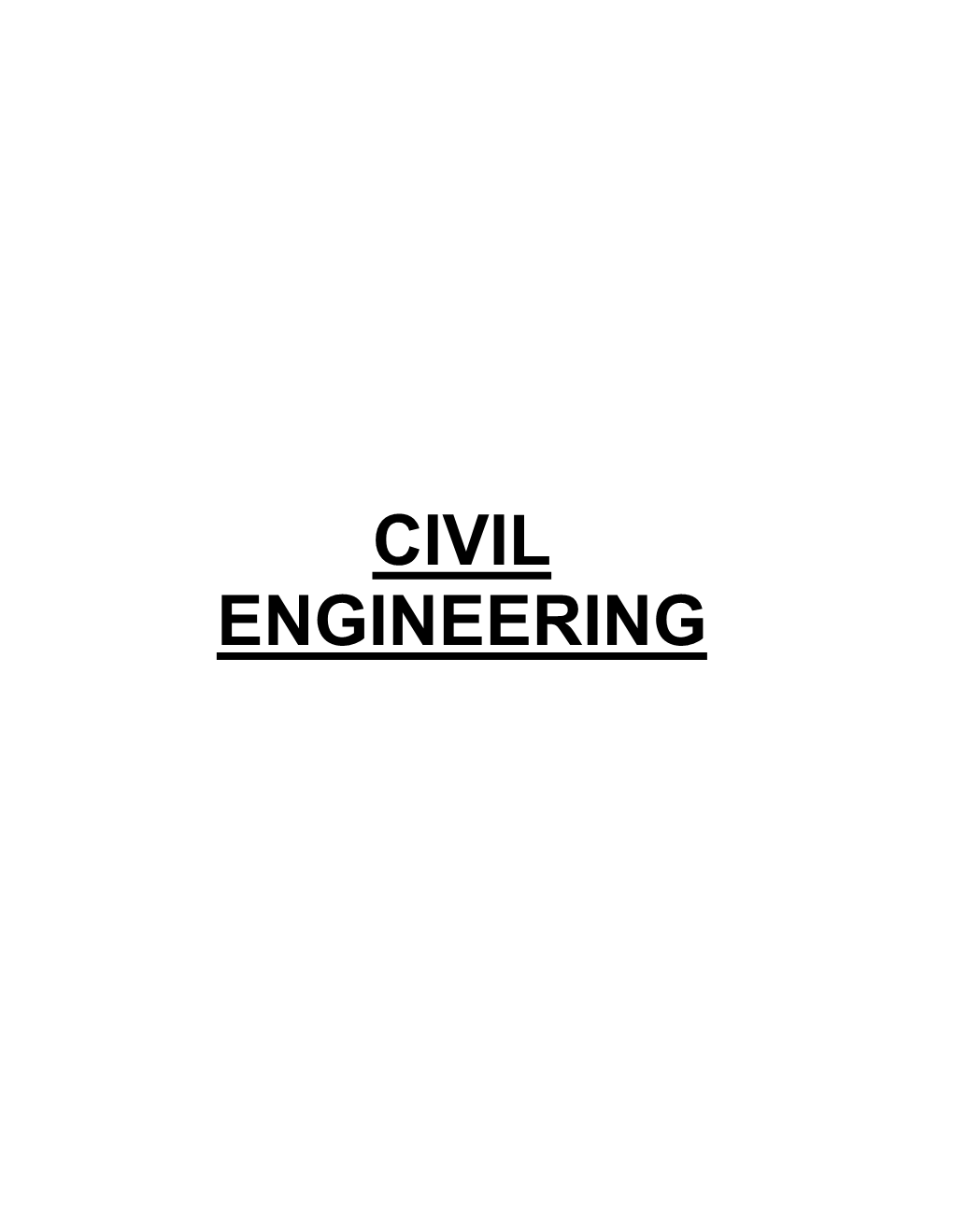 Civil Engineering