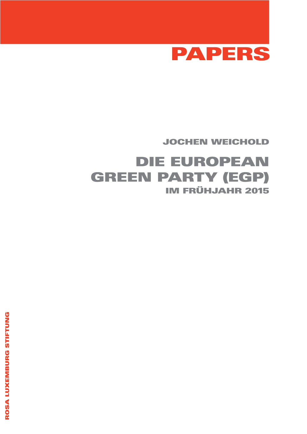 Papers Die European Green Party