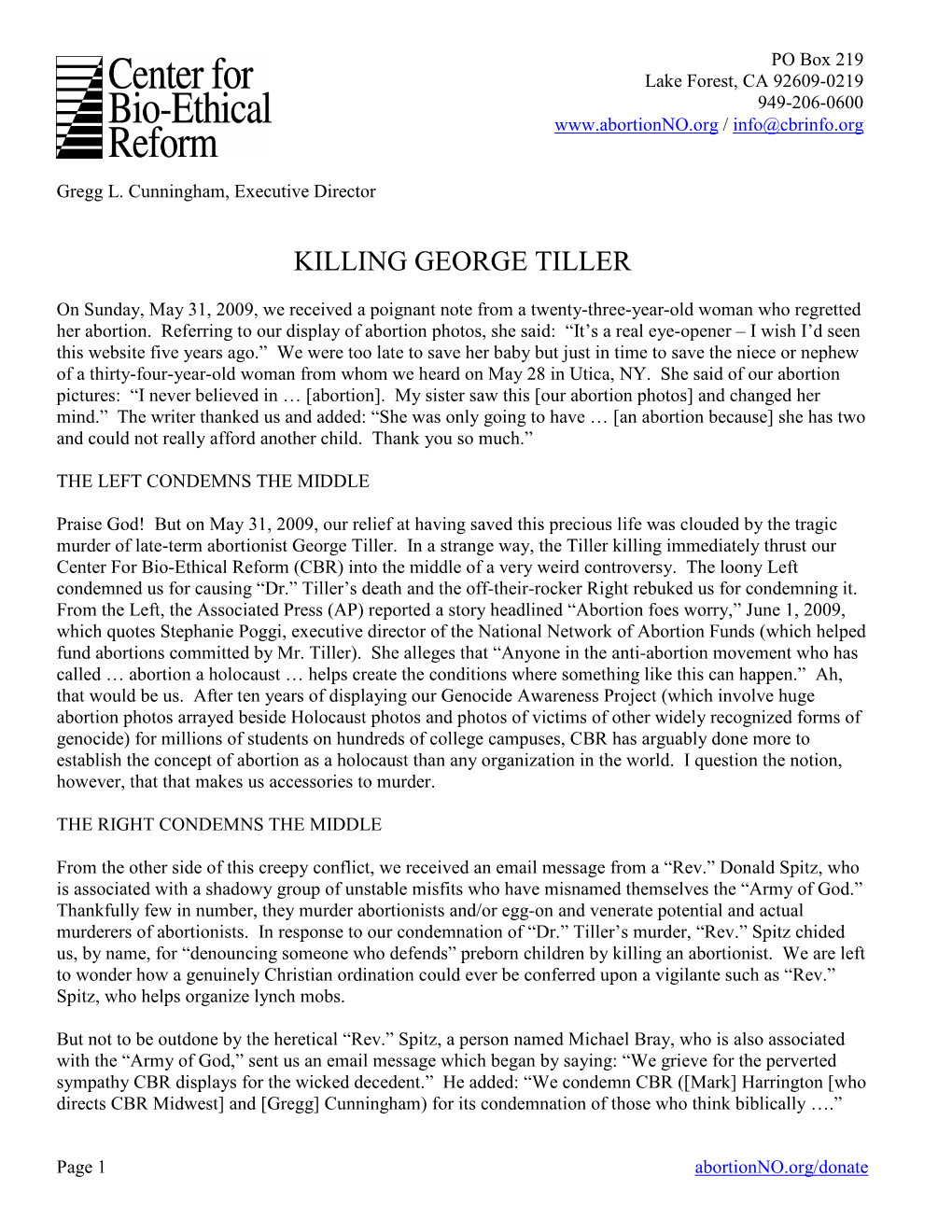 Killing George Tiller