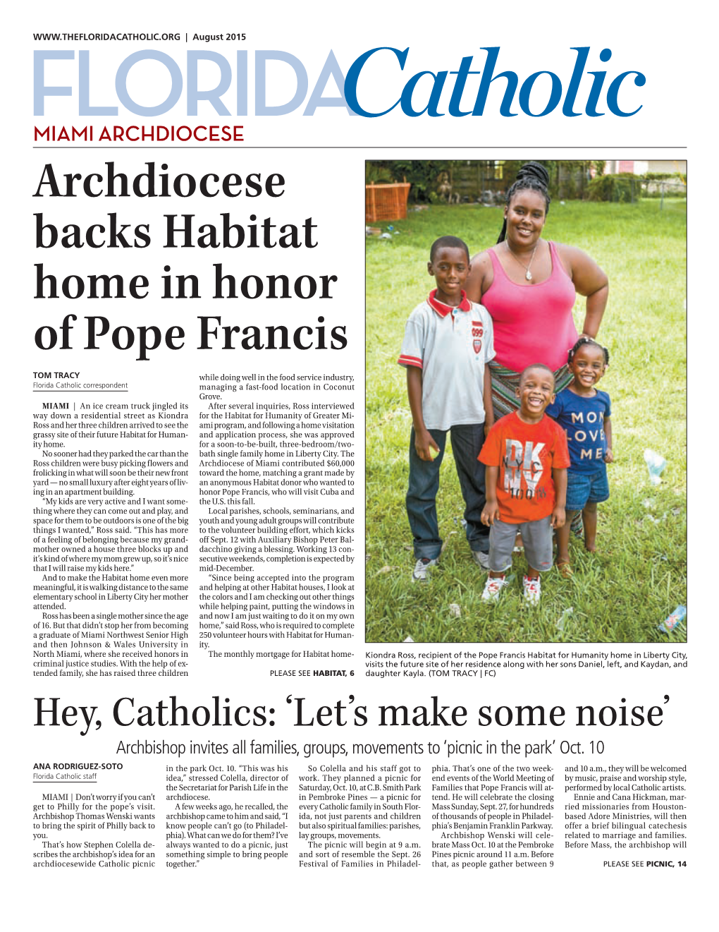 Archdiocese Backs Habitat Home in Honor of Pope Francis