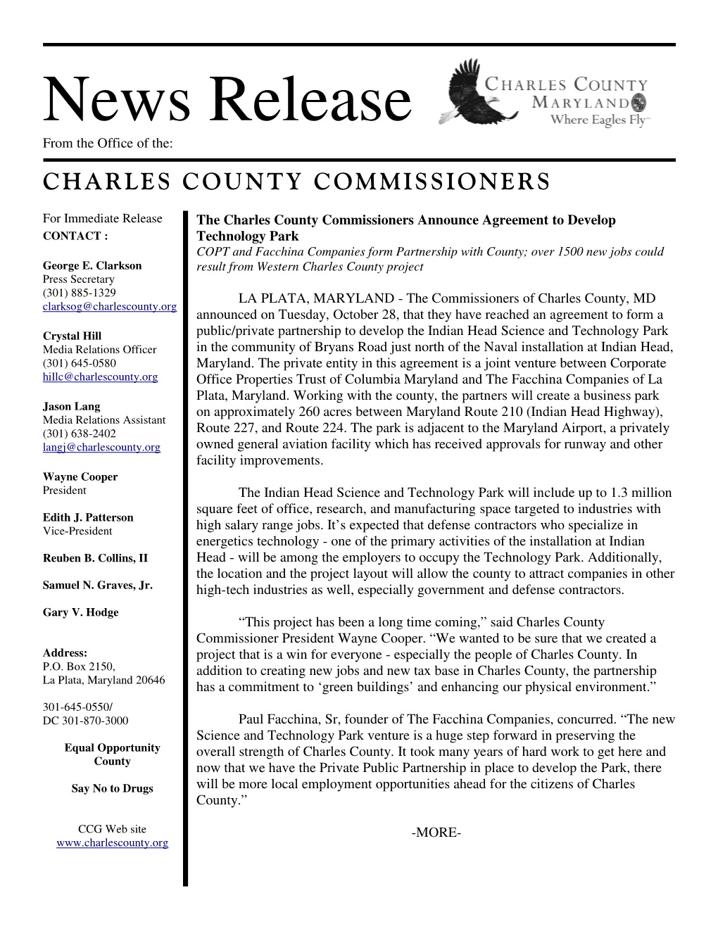 News Release Template 09.06.08
