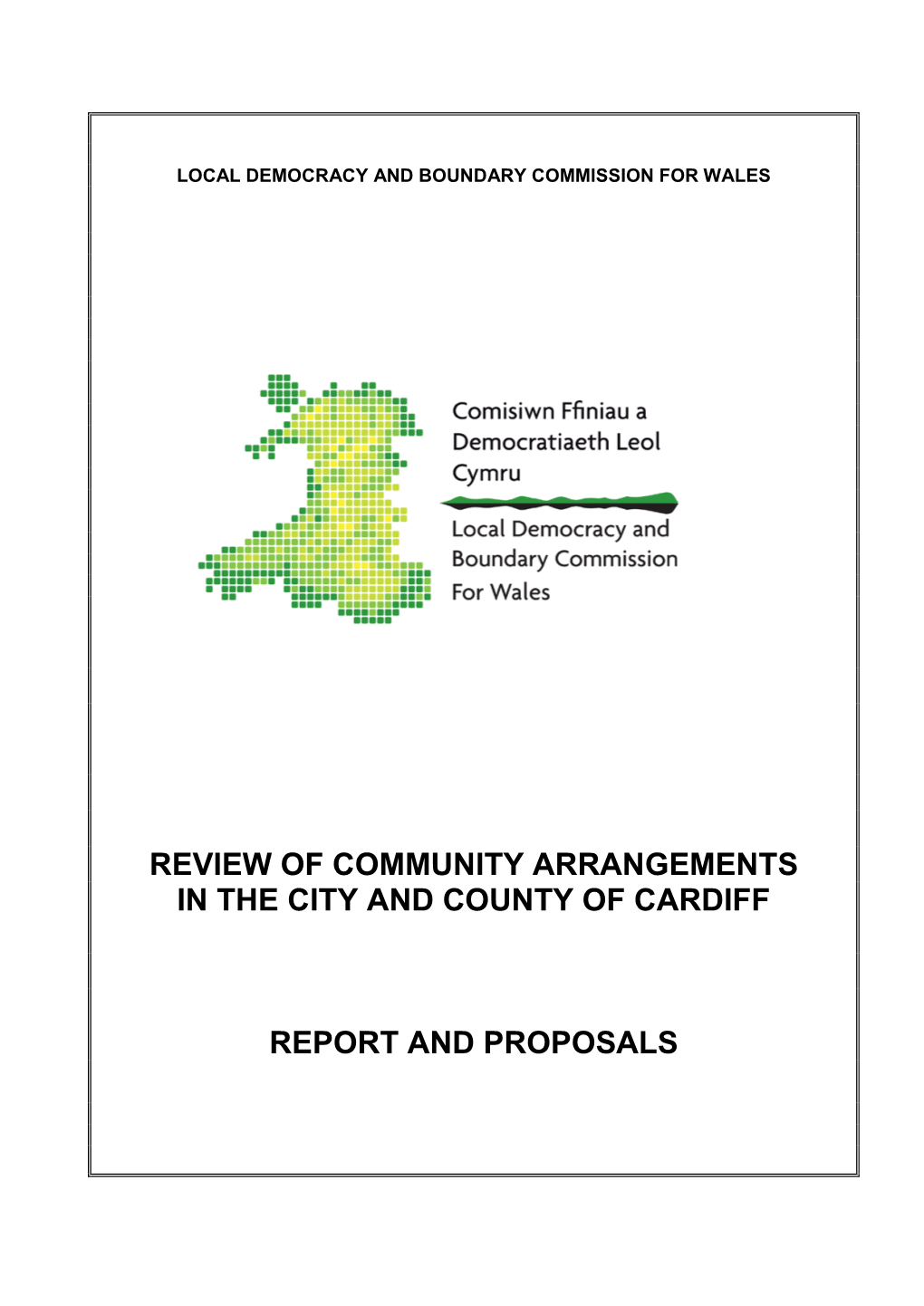 Review of Community Arrangements in the City and County of Cardiff