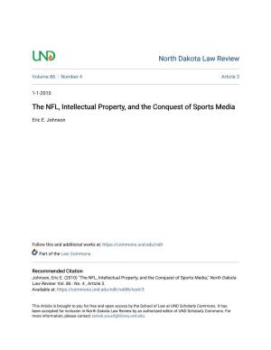 The NFL, Intellectual Property, and the Conquest of Sports Media