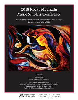 2018 Rocky Mountain Music Scholars Conference