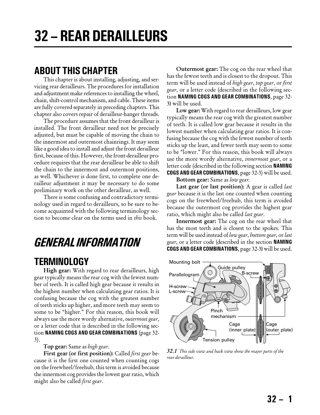 32 – Rear Derailleurs