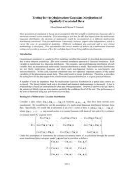 Testing for the Multivariate Gaussian Distribution of Spatially Correlated Data