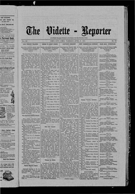 Vidette-Reporter (Iowa City, Iowa), 1901-04-09