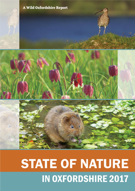 State of Nature in Oxfordshire in 2017
