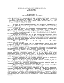 Senate Joint Resolution 919