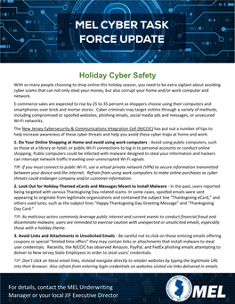 Holiday Cyber Safety Tips 2020