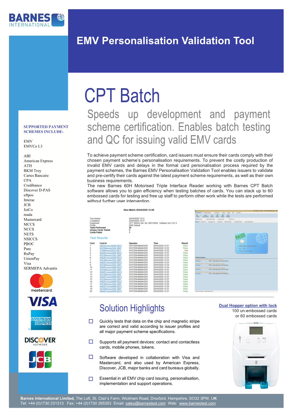 CPT Batch Speeds up Development and Payment