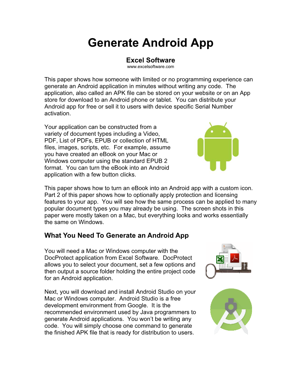 Generate Android App Part 1