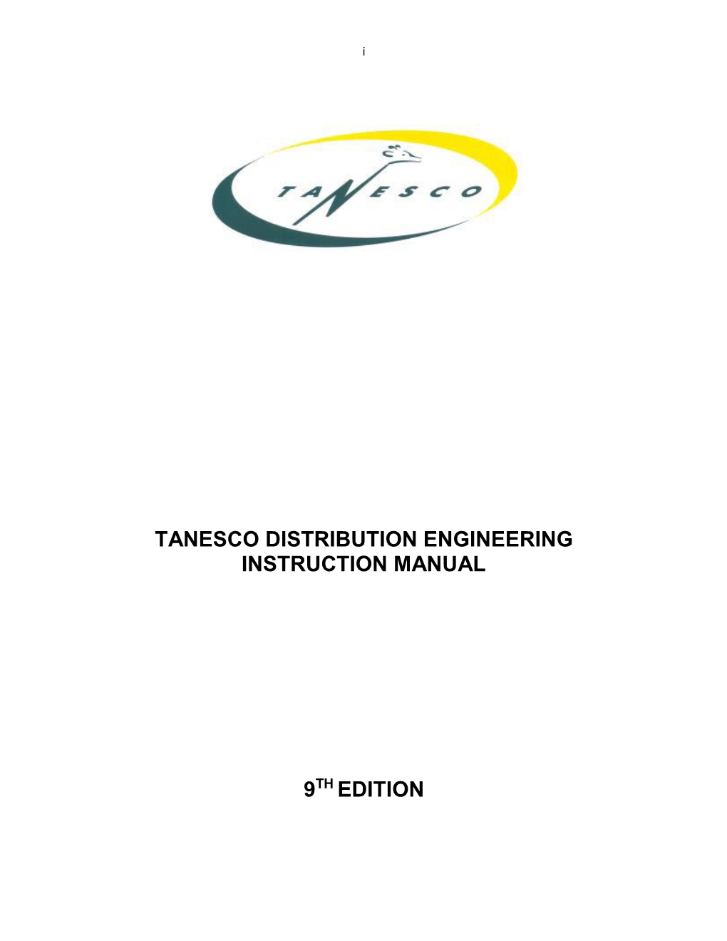 Tanzania TANESCO Distribution Engineering Instruction Manual, 9Th