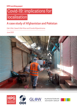 Covid-19: Implications for Localisation. a Case Study of Afghanistan and Pakistan