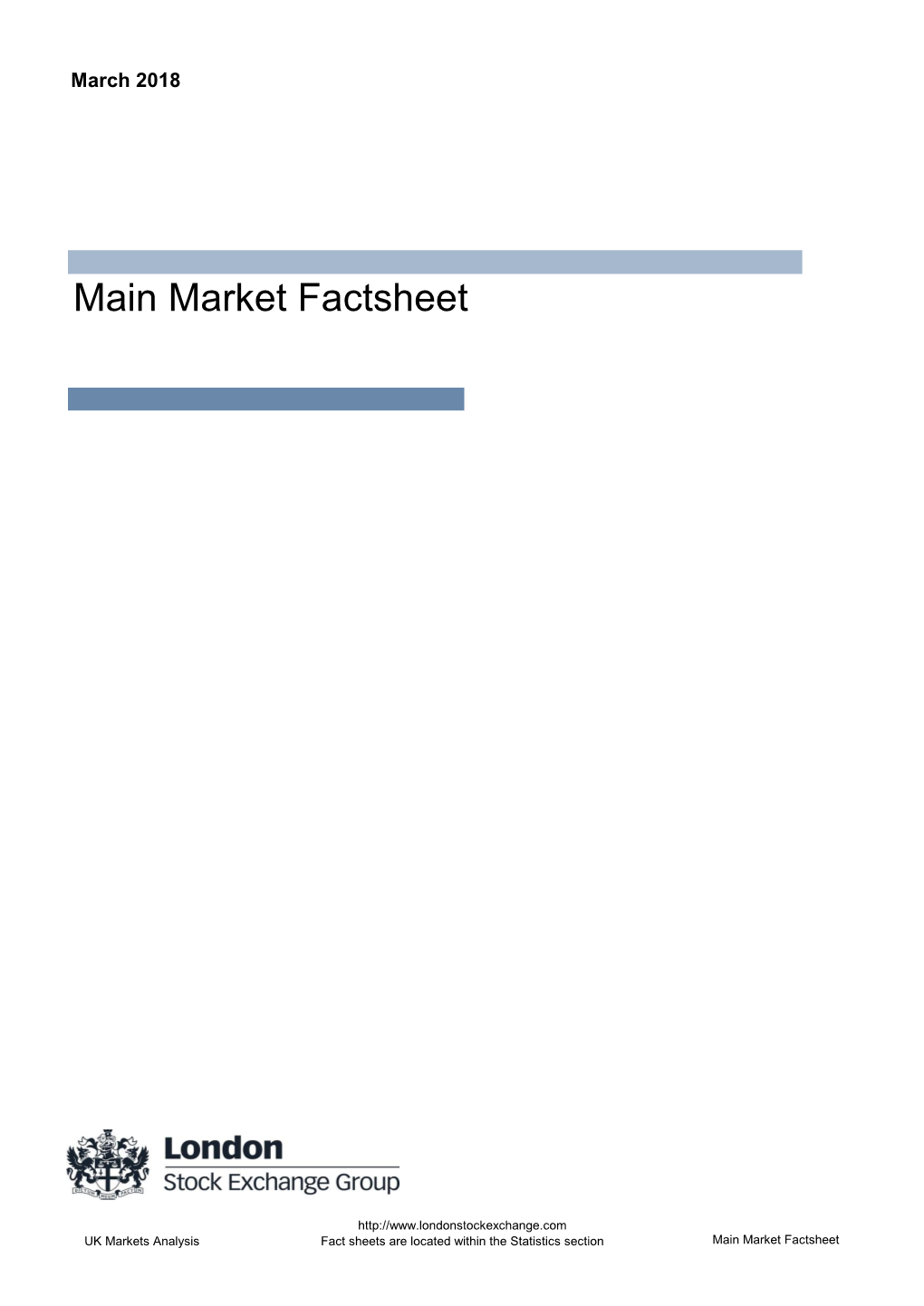 Primary Market Fact Sheet