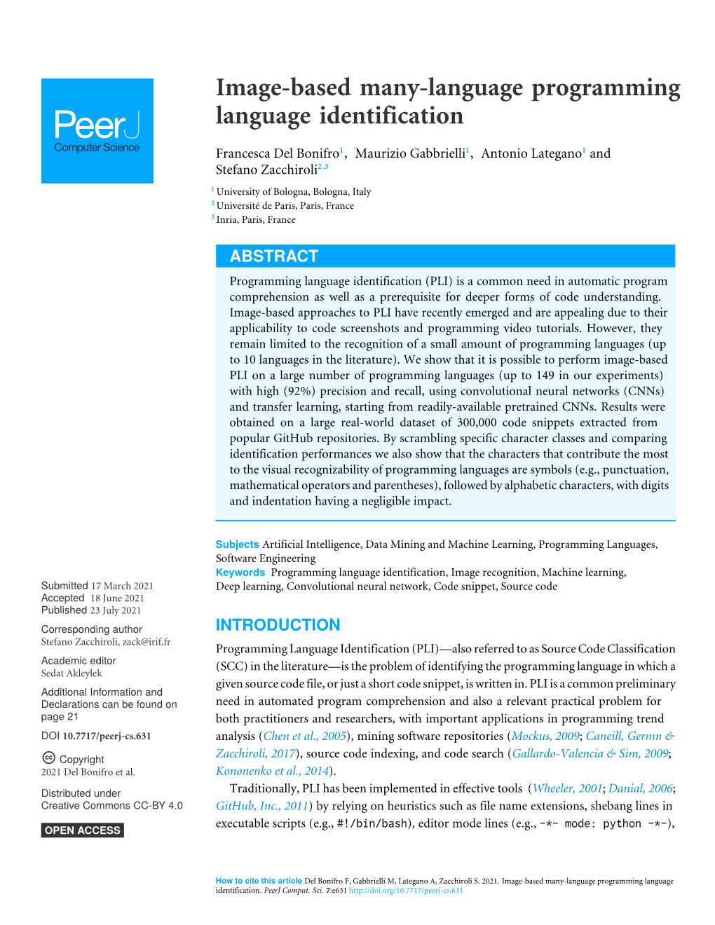 Image-Based Many-Language Programming Language Identification